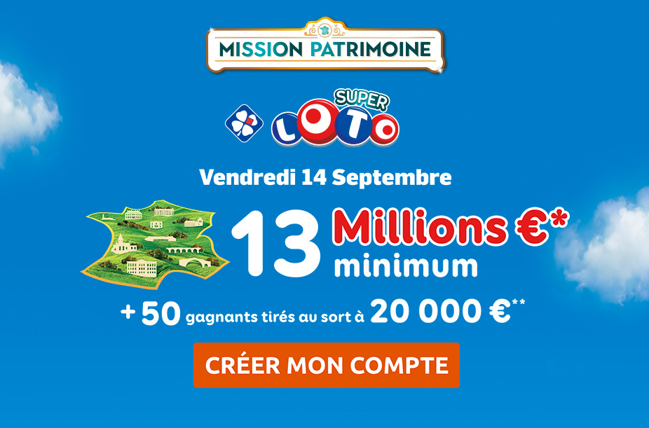 Super LOTO : Mission Patrimoine sur FDJ.fr