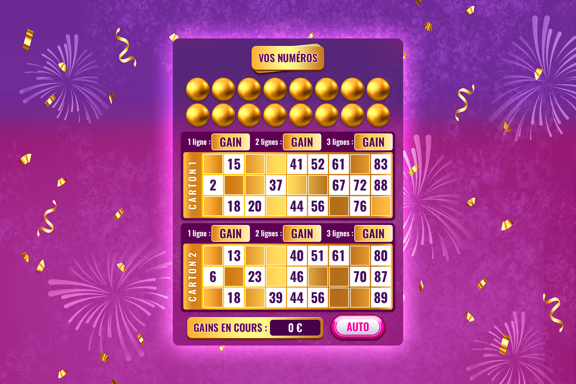 Bingo jusqu'à 30 000€ | Fiche Jeu | Règles | C1