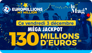 Méga Jackpot EuroMillions – My Million : 130 M€ minimum !