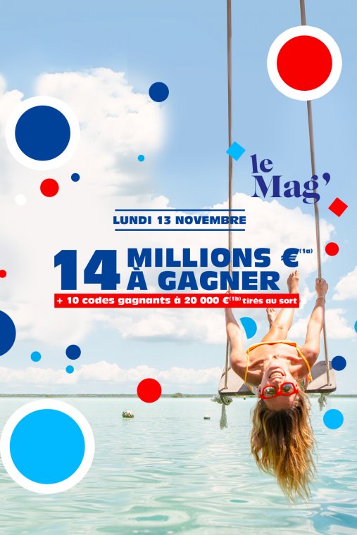 LOTO® : rendez-vous le lundi 13 novembre pour tenter de gagner le jackpot de 14 millions d’euros