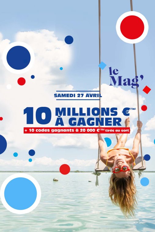 Jackpot LOTO® de 10M€ à gagner le samedi 27 avril 2024 