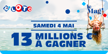LOTO® : Jackpot de 13M€ à gagner le samedi 04 mai