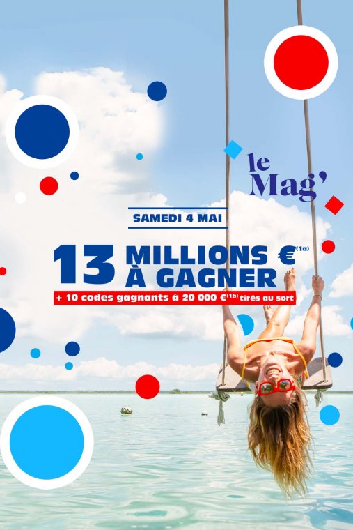 Jackpot LOTO® de 13M€ à gagner le samedi 04 mai 