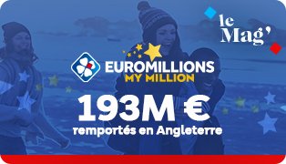 193 millions d’euros remportés à EuroMillions – My Million ce vendredi