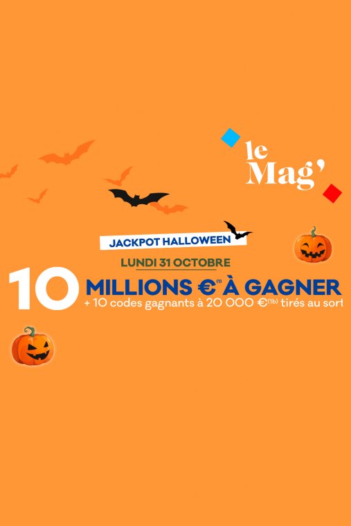 Jackpot LOTO® d’Halloween : 10 M d’€ minimum à gagner