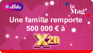 500 000€ remportés au jeu de grattage Illiko X20
