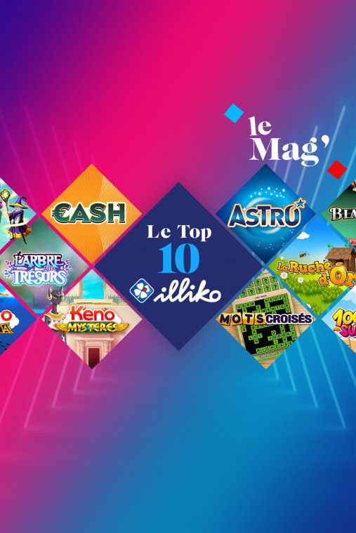 Top 10 des jeux Illiko® les plus joués en ligne en 2022