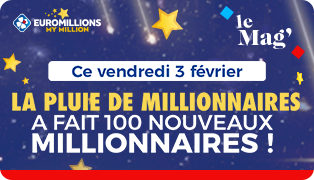 Euromillions My Million : pluie de millionnaires le 03/02/23