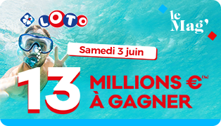 LOTO® : le samedi 03 juin, un jackpot de 13 millions d’euros attend son grand gagnant ! 