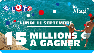 LOTO® : tentez de gagner un jackpot de 15M€ le lundi 11 septembre