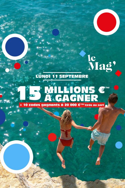 LOTO® : tentez de gagner un jackpot de 15M€ le lundi 11 septembre