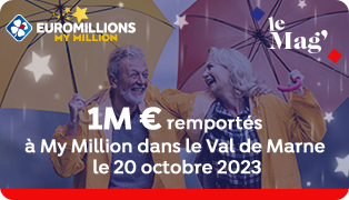 Euromillions-My Million : 1M€ au détenteur du code My Million